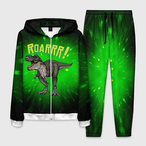 Мужской костюм Roarrr! Динозавр T-rex / 3D-Белый – фото 1