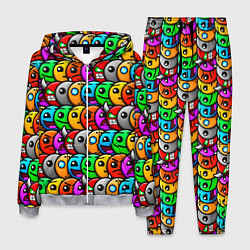 Костюм мужской Geometry Dash: Pattern Z, цвет: 3D-меланж