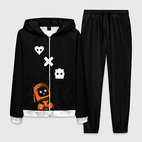 Мужской костюм Милый робот / 3D-Белый – фото 1