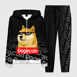 Костюм мужской DOGECOIN DOGE ДОГИКОИН, цвет: 3D-белый