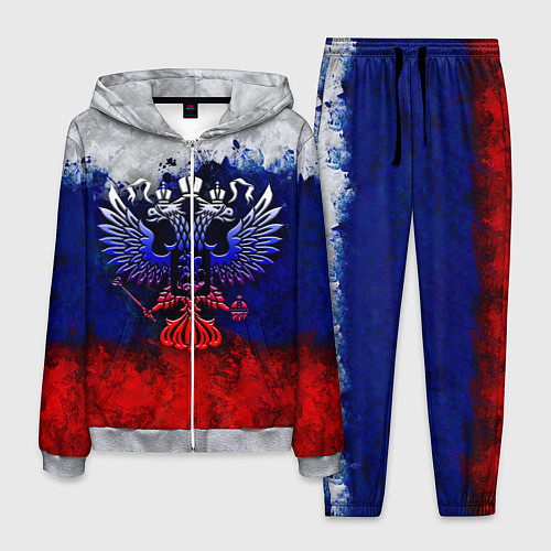 Мужской костюм Россия Russia Герб / 3D-Меланж – фото 1