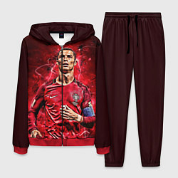 Костюм мужской Cristiano Ronaldo Portugal, цвет: 3D-красный