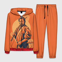 Костюм мужской Самурай, цвет: 3D-красный