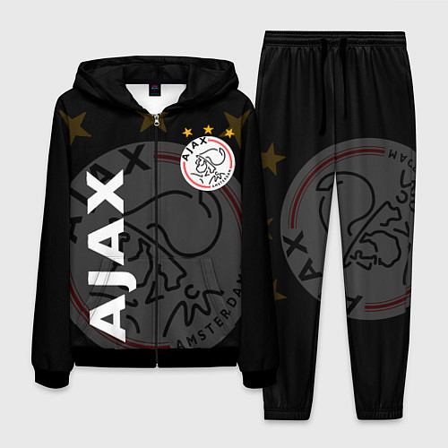 Мужской костюм FC AJAX AMSTERDAM ФК АЯКС / 3D-Черный – фото 1