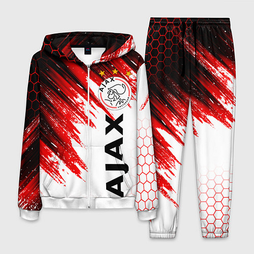 Мужской костюм FC AJAX AMSTERDAM ФК АЯКС / 3D-Белый – фото 1