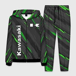 Костюм мужской KAWASAKI КАВАСАКИ SPORT, цвет: 3D-черный