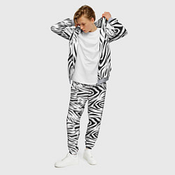 Костюм мужской Черно-белая зебра, цвет: 3D-меланж — фото 2