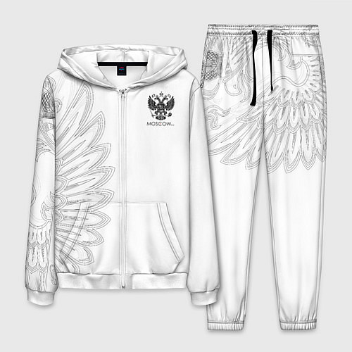 Мужской костюм Russia MSKSide - Colorless / 3D-Белый – фото 1