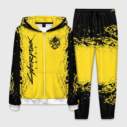 Мужской костюм CYBERPUNK 2077 КИБЕРПАНК 2077 / 3D-Белый – фото 1