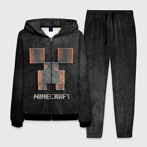 Мужской костюм MINECRAFT TEXTURE IRON / 3D-Черный – фото 1