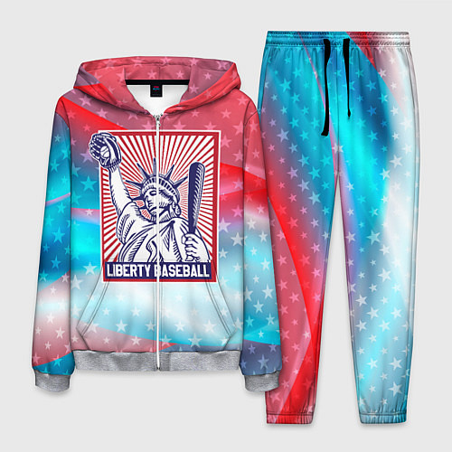 Мужской костюм Бейсбол Liberty city / 3D-Меланж – фото 1