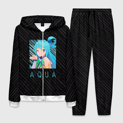 Мужской костюм Аква Aqua Коносуба KonoSuba / 3D-Белый – фото 1
