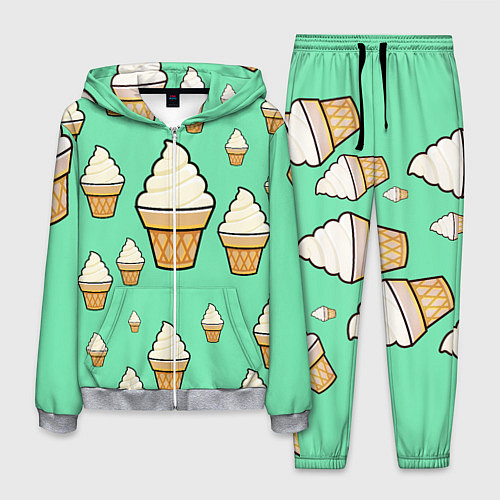 Мужской костюм Мороженое - Ice Cream Party / 3D-Меланж – фото 1