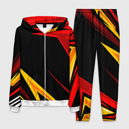 Мужской костюм Уникальные линии / 3D-Белый – фото 1