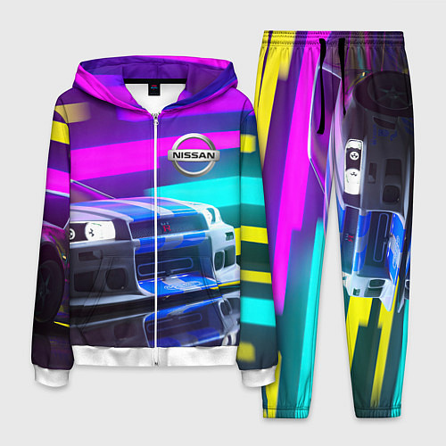 Мужской костюм NISSAN GT-R SKYLINE / 3D-Белый – фото 1