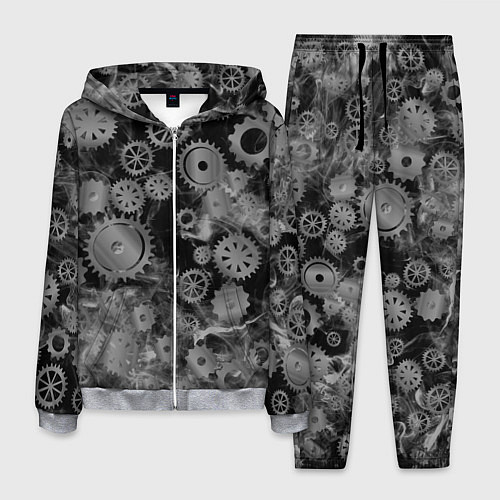 Мужской костюм Механизм и дым, стимпанк / 3D-Меланж – фото 1