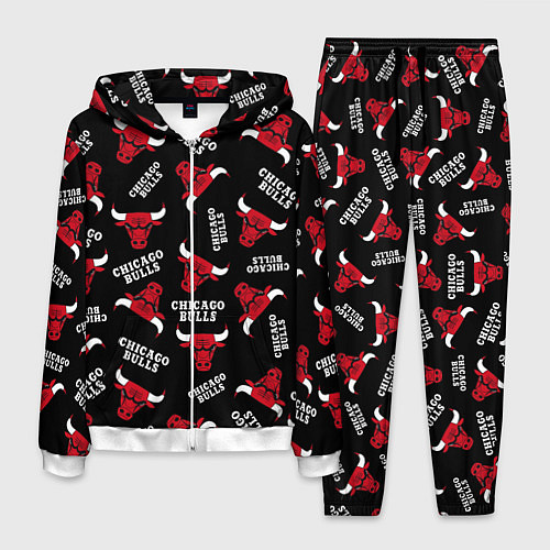 Мужской костюм CHICAGO BULLS БЫКИ УЗОР / 3D-Белый – фото 1