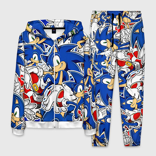 Мужской костюм SONIC ПАТТЕРН СОНИК / 3D-Белый – фото 1