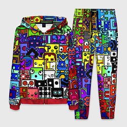 Костюм мужской Geometry Dash: All Skins, цвет: 3D-красный