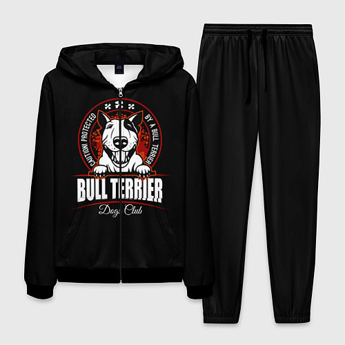 Мужской костюм Бультерьер Bull Terrier / 3D-Черный – фото 1