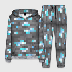 Костюм мужской АЛМАЗНАЯ РУДА DIAMOND ORE MINCRAFT, цвет: 3D-меланж