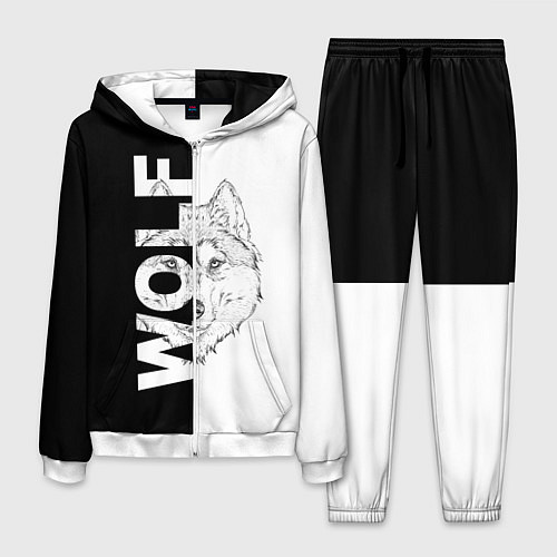 Мужской костюм WOLF Волк / 3D-Белый – фото 1