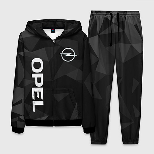 Мужской костюм Опель, Opel геометрия / 3D-Черный – фото 1