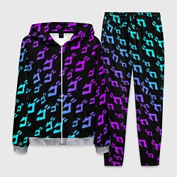 Костюм мужской JOJOS BIZARRE ADVENTURE NEON PATTERN НЕОН УЗОР, цвет: 3D-меланж