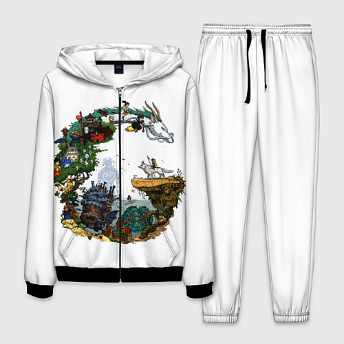 Мужской костюм Миры Хаяо Миядзаки унесенные призраками и другие / 3D-Черный – фото 1