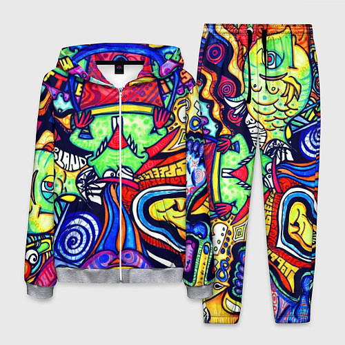 Мужской костюм ПСИХОДЕЛЛА / 3D-Меланж – фото 1