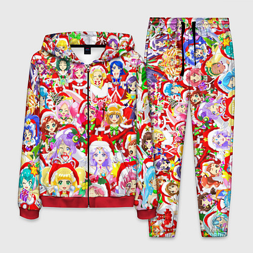 Мужской костюм Все аниме персонажи Новый год / 3D-Красный – фото 1