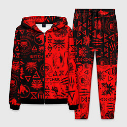 Костюм мужской THE WITCHER LOGOBOMBING BLACK RED, цвет: 3D-черный