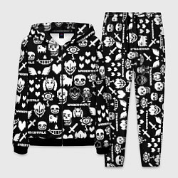 Мужской костюм UNDERTALE PATTERN БЕЛЫЙ