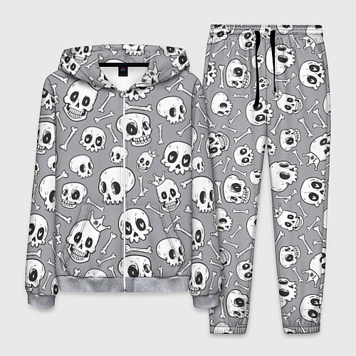 Мужской костюм Skulls & bones / 3D-Меланж – фото 1