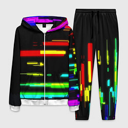 Мужской костюм Color fashion glitch