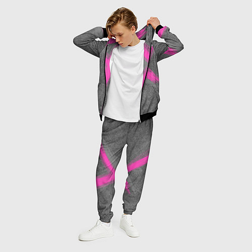 Мужской костюм Коллекция Get inspired! Pink cross Абстракция Fl-4 / 3D-Черный – фото 3
