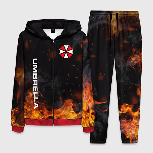 Мужской костюм Umbrella Corporation Огонь / 3D-Красный – фото 1