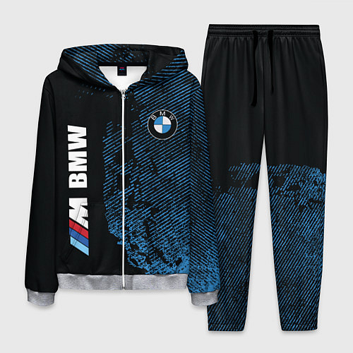 Мужской костюм BMW M Series Синий Гранж / 3D-Меланж – фото 1
