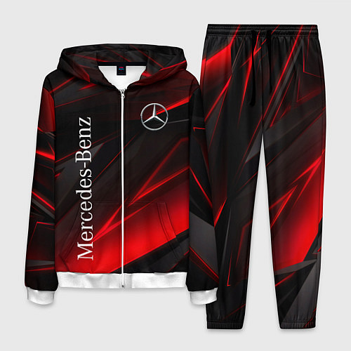 Мужской костюм Mercedes-Benz Геометрия / 3D-Белый – фото 1