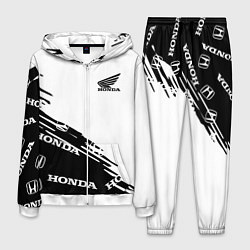 Костюм мужской Honda sport pattern, цвет: 3D-белый