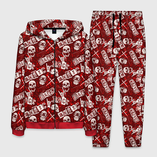 Мужской костюм Хард Рок HARD-ROCK / 3D-Красный – фото 1