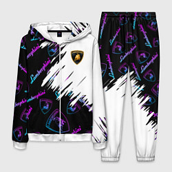 Мужской костюм Lamborghini pattern gradient