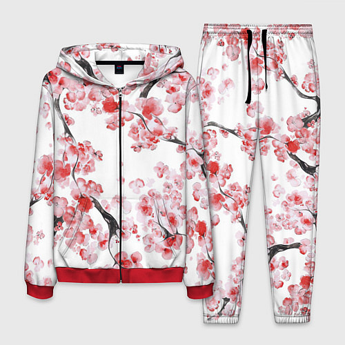 Мужской костюм Ранняя сакура / 3D-Красный – фото 1
