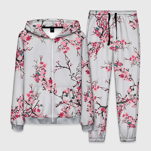 Мужской костюм Цветущие ветви / 3D-Меланж – фото 1