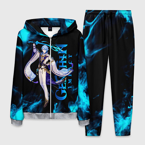 Мужской костюм Kamisato Ayato Камисато Аято / 3D-Меланж – фото 1