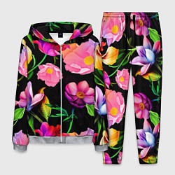 Костюм мужской Цветочный узор Floral pattern, цвет: 3D-меланж