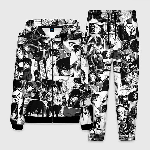 Мужской костюм Темнее чёрного паттерн / 3D-Черный – фото 1