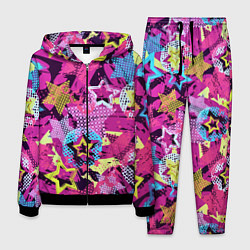 Мужской костюм Star Colorful Pattern Fashion Neon