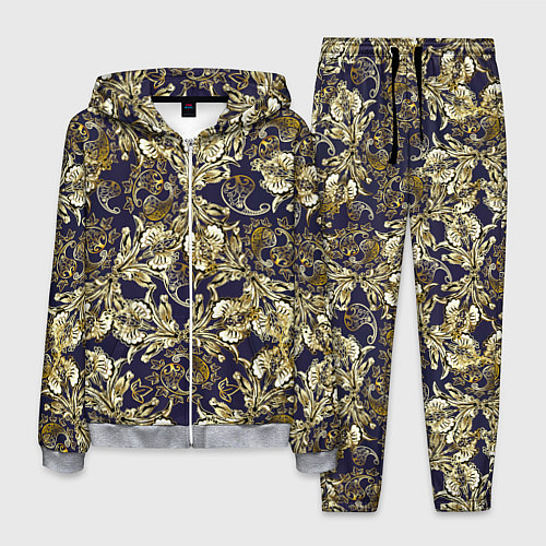 Мужской костюм Узоры и листья / 3D-Меланж – фото 1