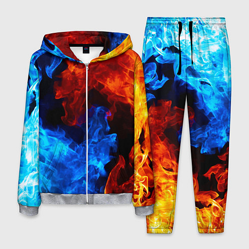 Мужской костюм Огонь - Вода Инь - Янь / 3D-Меланж – фото 1